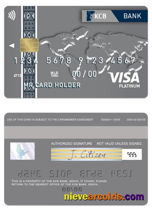 Kenya KCB Bank visa platinum card